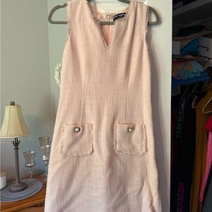 Karl Lagerfeld Light Pink Mini Dress with Pockets